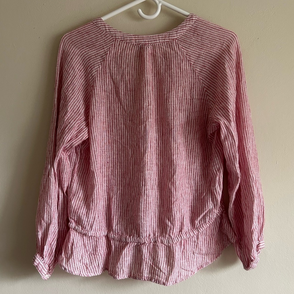 Rails Marti Blouse In Scarlet Stripe Size Medium - image 8